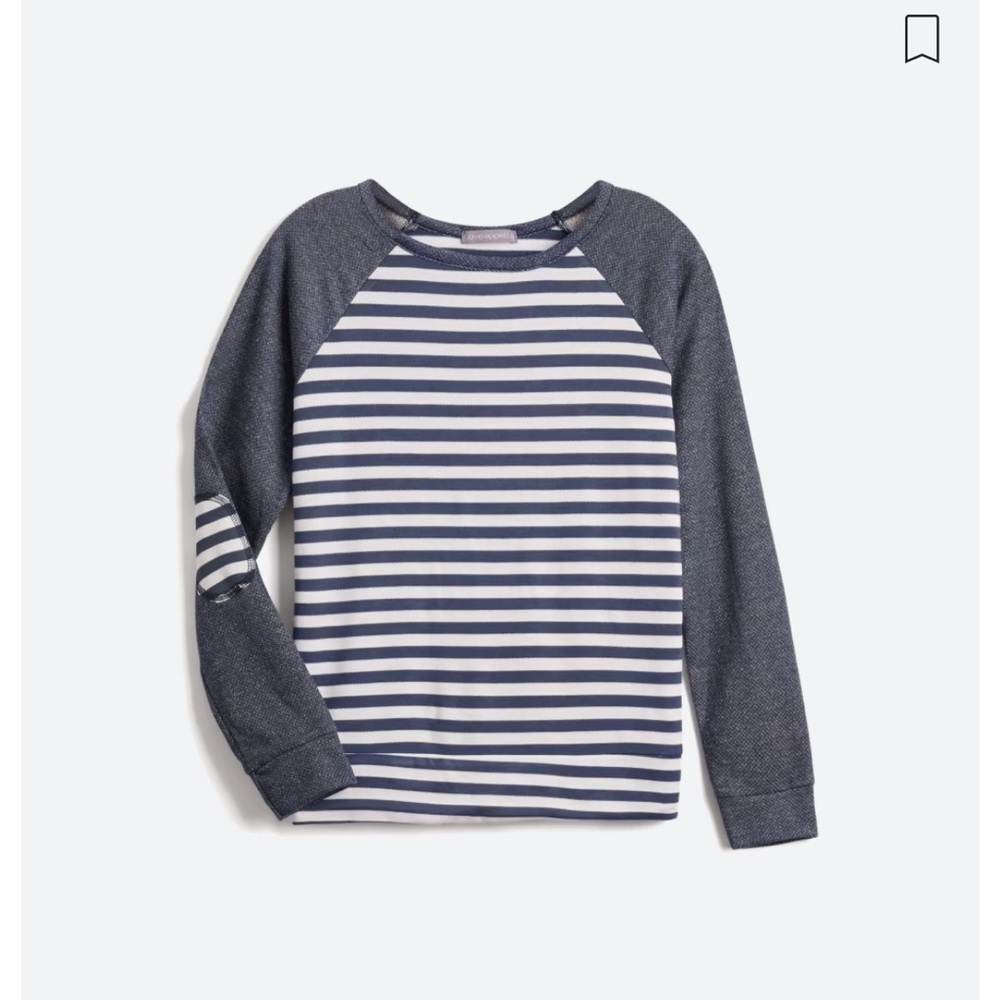 Blue Striped Baseball Tee